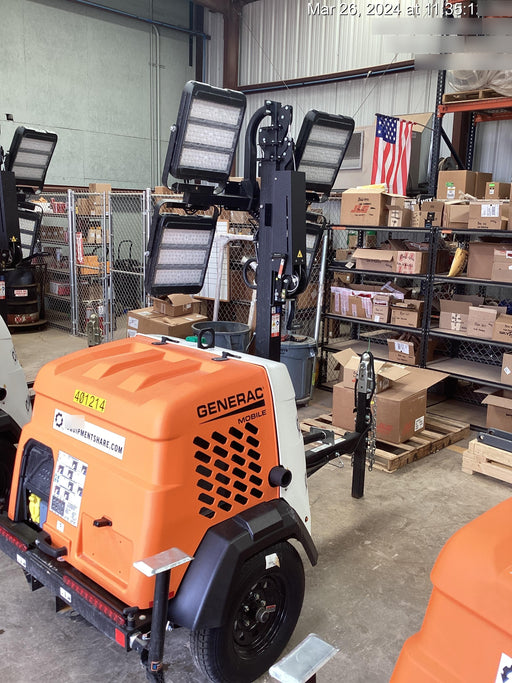 2024 Generac MLT2 Diesel, Flex Switch 120V Input, Powerzone Controller, 
(4) 320W LED Lights, 4kW Generator, 39.9 Gal Fuel Tank, 2" Ball, T3