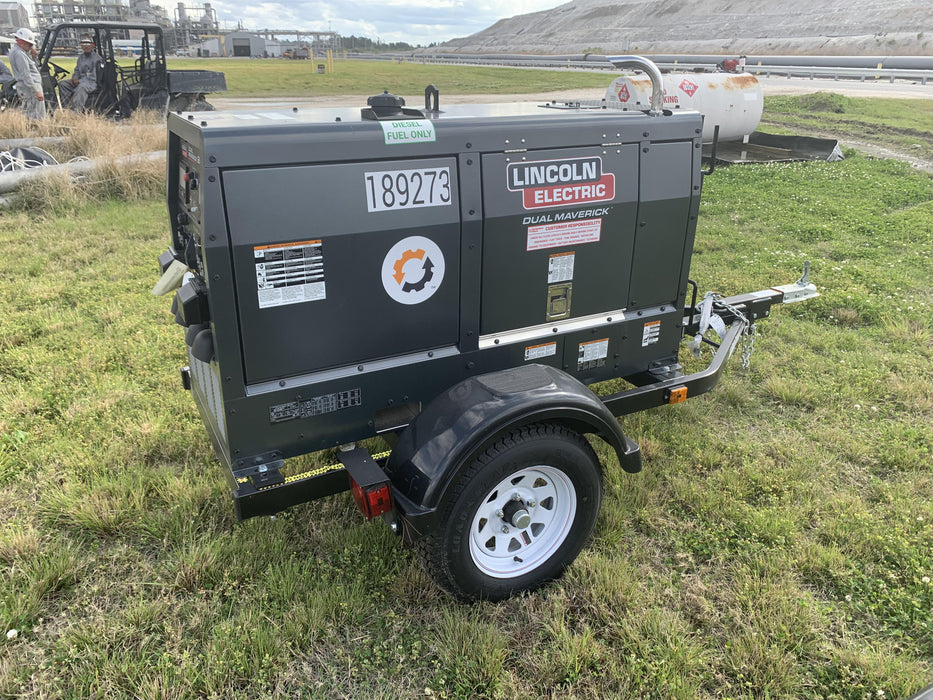 2021 Lincoln Electric Dual Maverick 200/200X Ready Pak 3, Includes Trailer, Cable Rack, Fender Light Kit