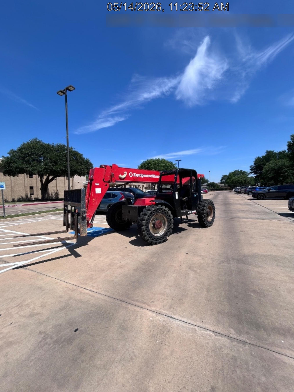 2019 Manitou MTA8044 74hp T4F, Open ROPS, Cab and Boom LED work lights, Auxiliary Hydraulics, Solid Tires, Amber strobe, Lift Hook w/66" Carriage, 60" Forks
