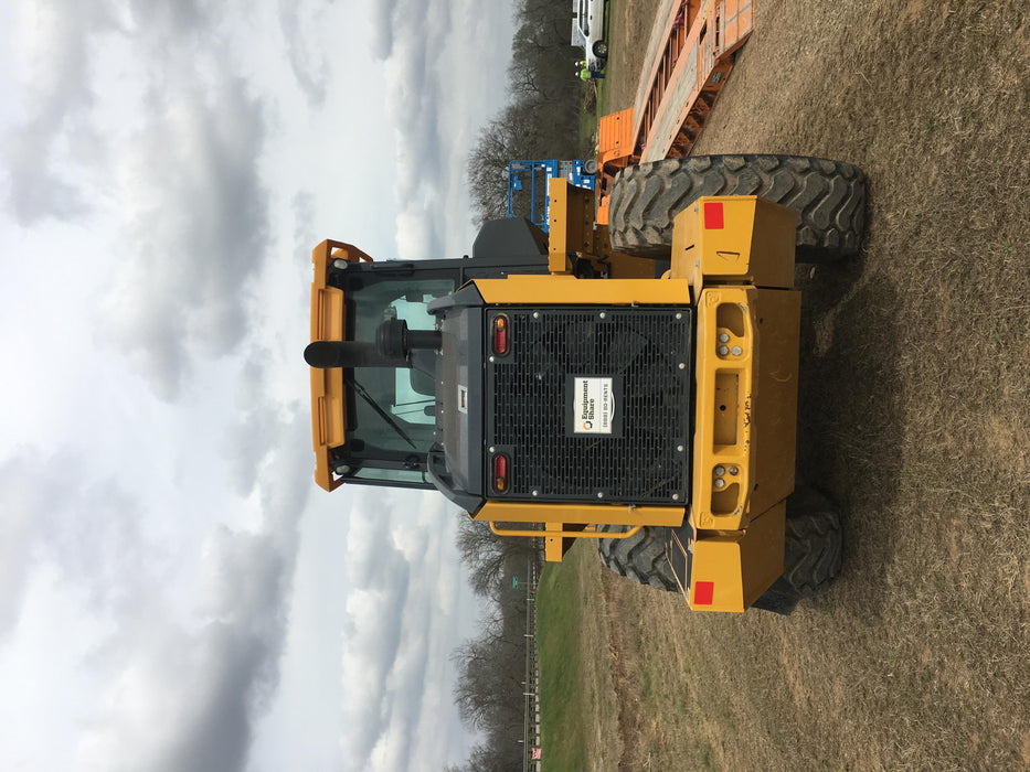 2019 John Deere 524L Cab/Heat/AIR, 3rd Function Hydraulics, Hydraulic JRB QC 2.75 Yd. Bucket, 60" Carriage/72" Forks