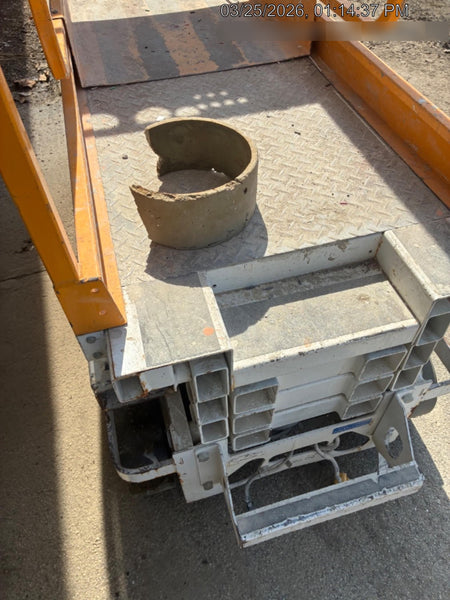 Custom Equipment HB-1430 Hy-Brid Scissor Lift
Platform capacity up to 670 lbs
Working height up to 20 ft
Weighs under 1,700 lbs
Non-marking wheels