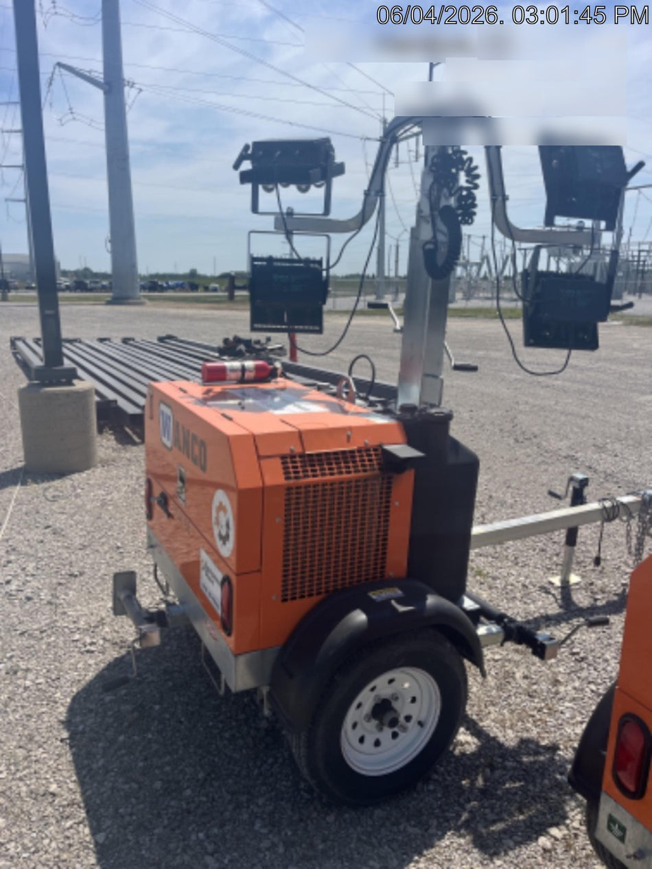 2024 Wanco WLTT-4MM4K Diesel, Deep Sea Controller, Shore Power Plug, Auto Start, (4) 350W LED Floodlights, 4kW Generator, 60 Gal Fuel Tank, 2" Ball, T3