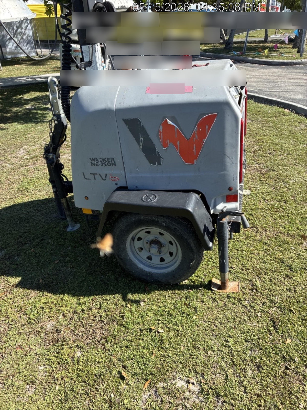 2019 Wacker Neuson LTV6L-MH Wacker Neuson LTV6L Mobile Light Tower w/Fuel Level Sensor Installed