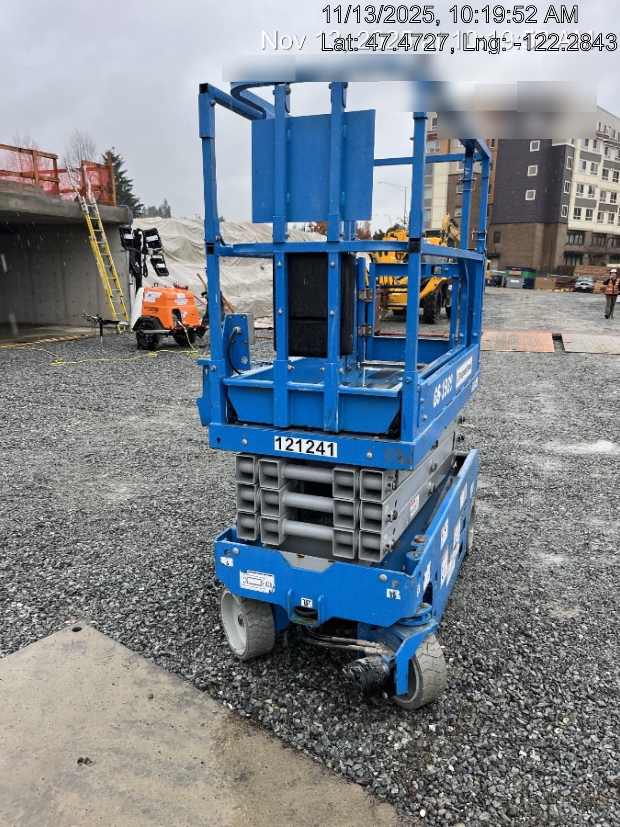 2020 Genie GS-1930 Solid Non Marking Tires, Beacon, Folding rails with half height swing gate, Telematics