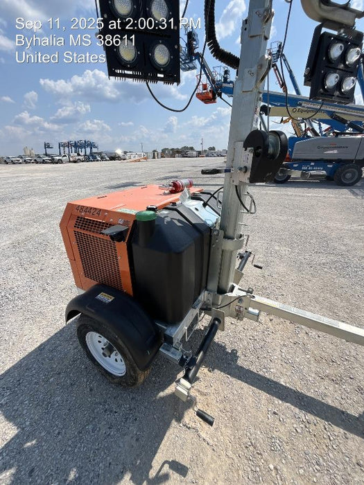 2024 Wanco WLTT-4MM4K Diesel, Mitsubishi L2E, 9.0HP @1800 rpm, Deep Sea Controller, Shore Power Plug, Auto Start, (4) 350W LED Floodlights, 4kW Generator, 60 Gal Fuel Tank, 2" Ball, T3