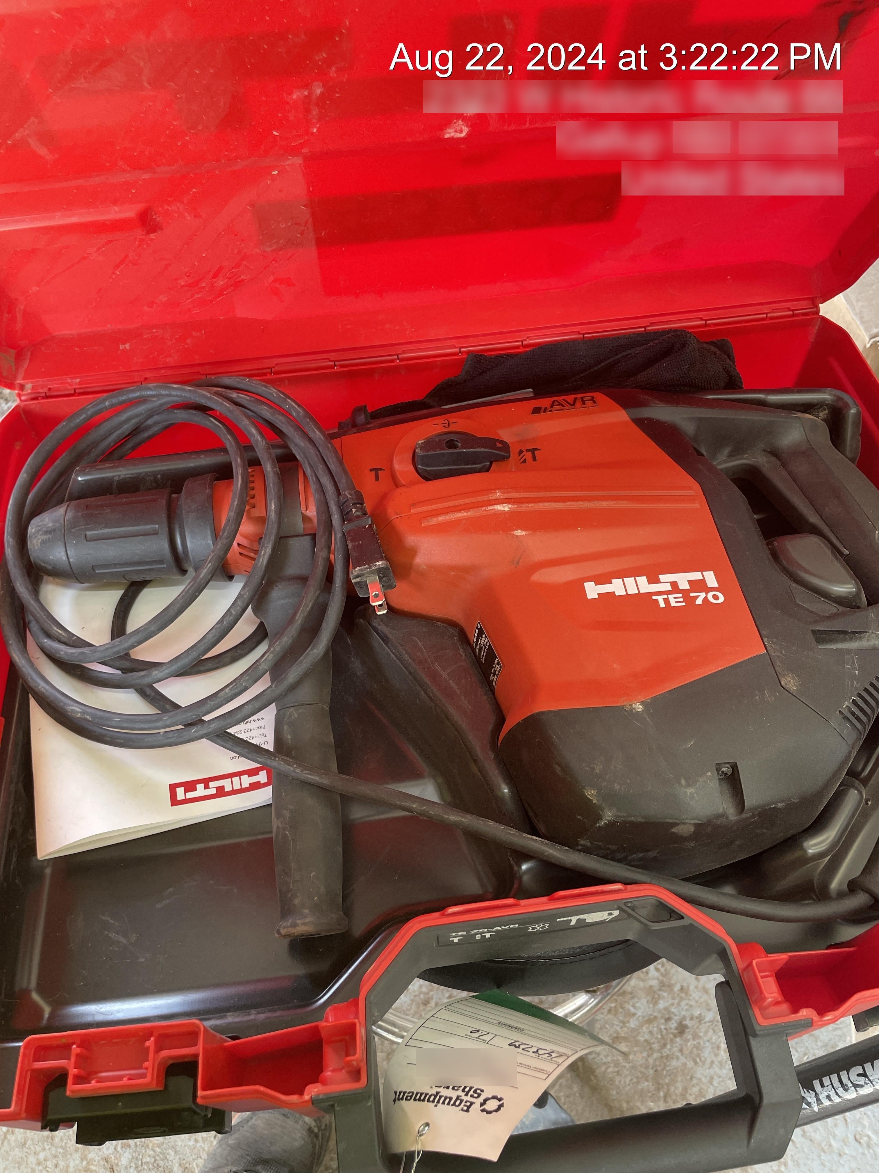 2021 HILTI TE 70-AVR