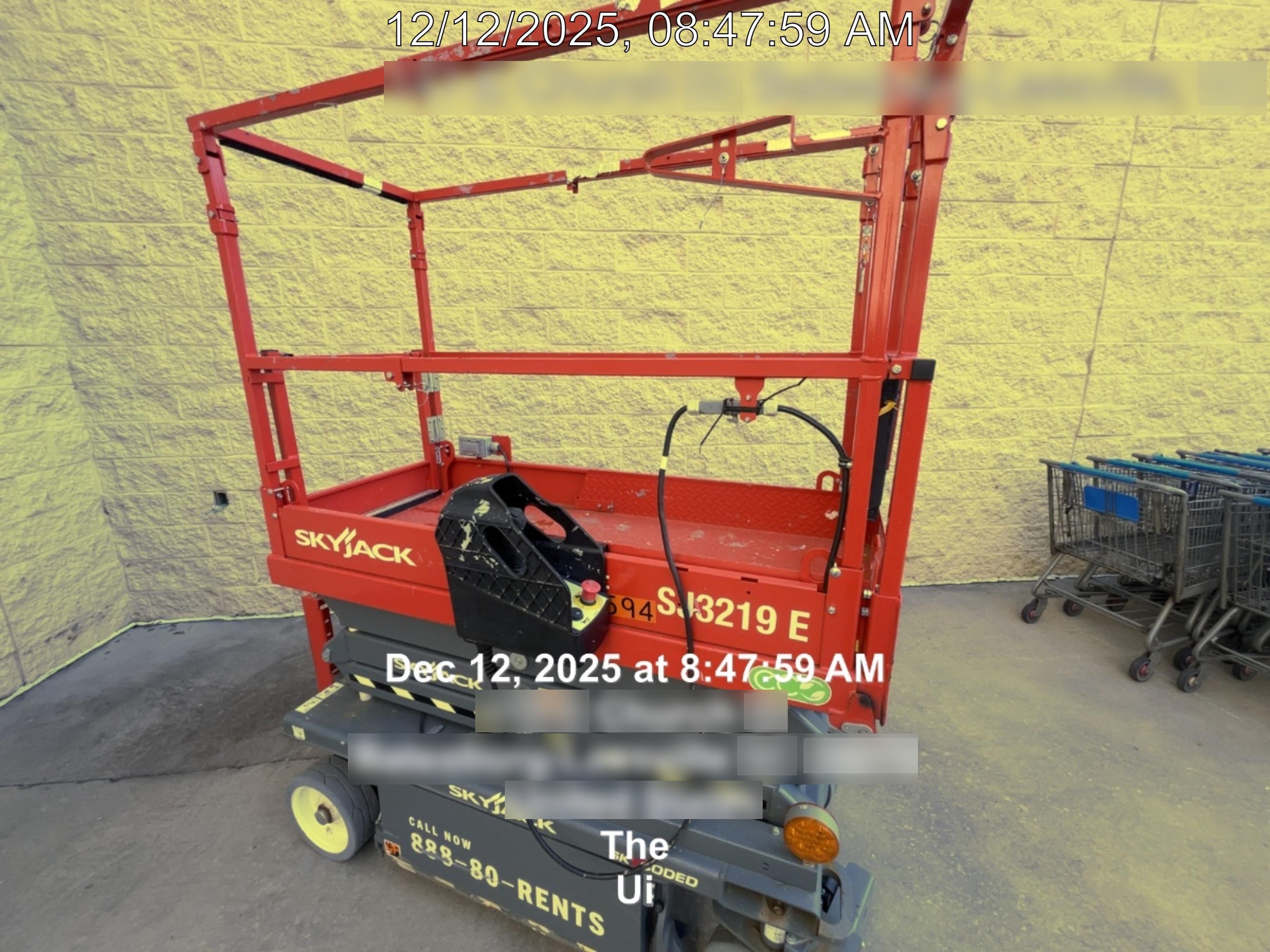 2024 Skyjack SJ3219 Electric Drive, Sld NM Tires, DBcns, RFRails, Power to Platform, T3 + Access Control