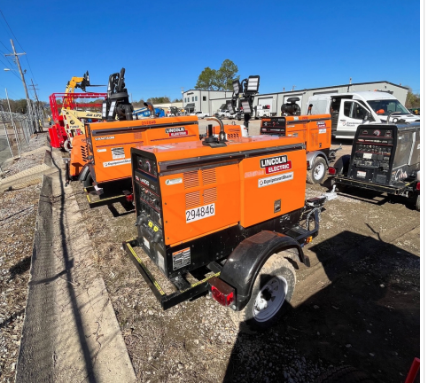 2023 Lincoln Electric LE400 Kubota V1505, Trlr, Cable Rack, Light Kit, ES Decals, T3