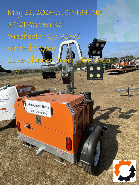 2024 Wanco WLTT-4MM4K Diesel, Deep Sea Controller, Shore Power Plug, Auto Start, (4) 350W LED Floodlights, 4kW Generator, 60 Gal Fuel Tank, 2" Ball, T3