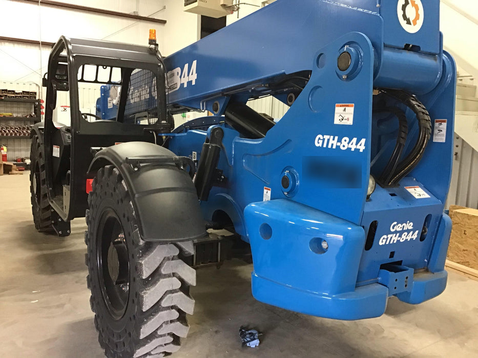 2018 Genie GTH-844 Genie GTH-844 w/ROPS, Work Lights, Solid Tires, RH Cab Mesh, Beacon, 60" Carriage and Forks