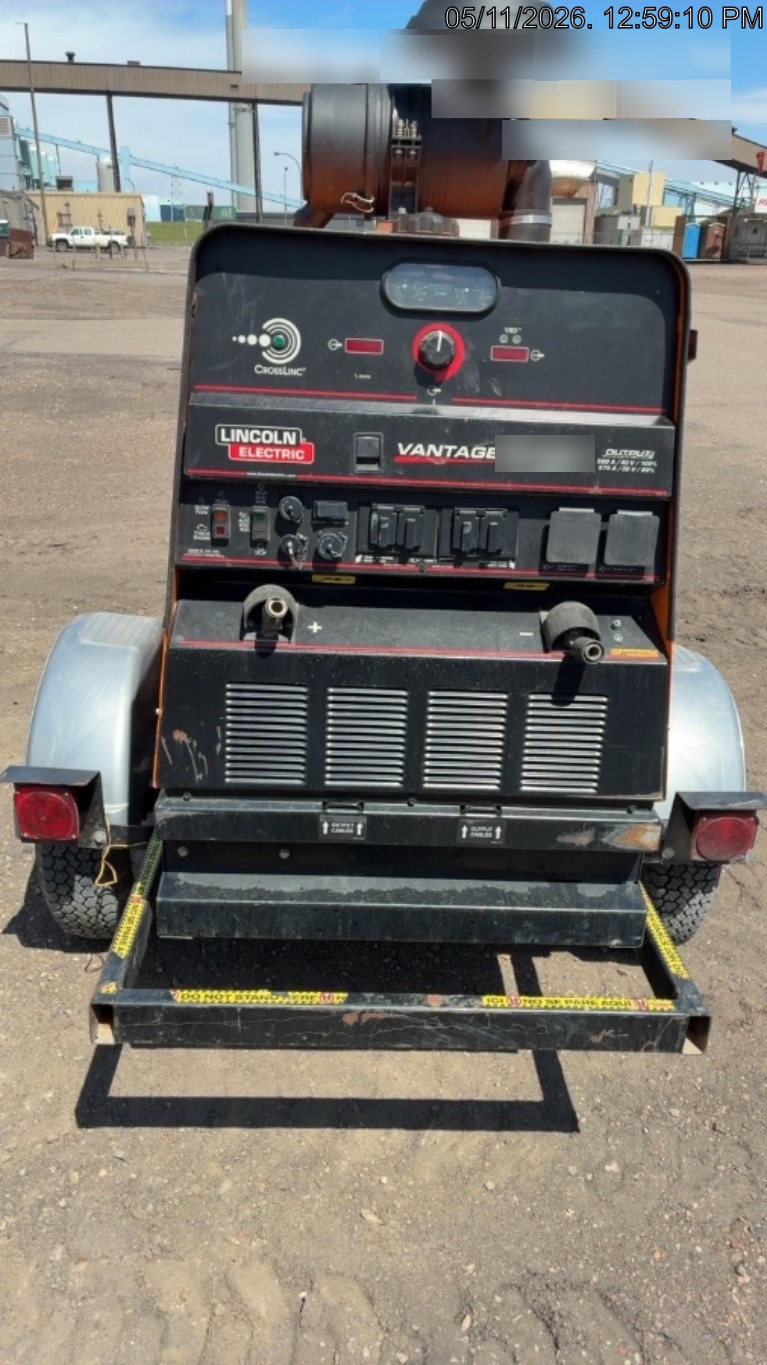 2023 Lincoln Electric Vantage 549X Crosslink Technology, Trailer Mounted, ES Decals, T3