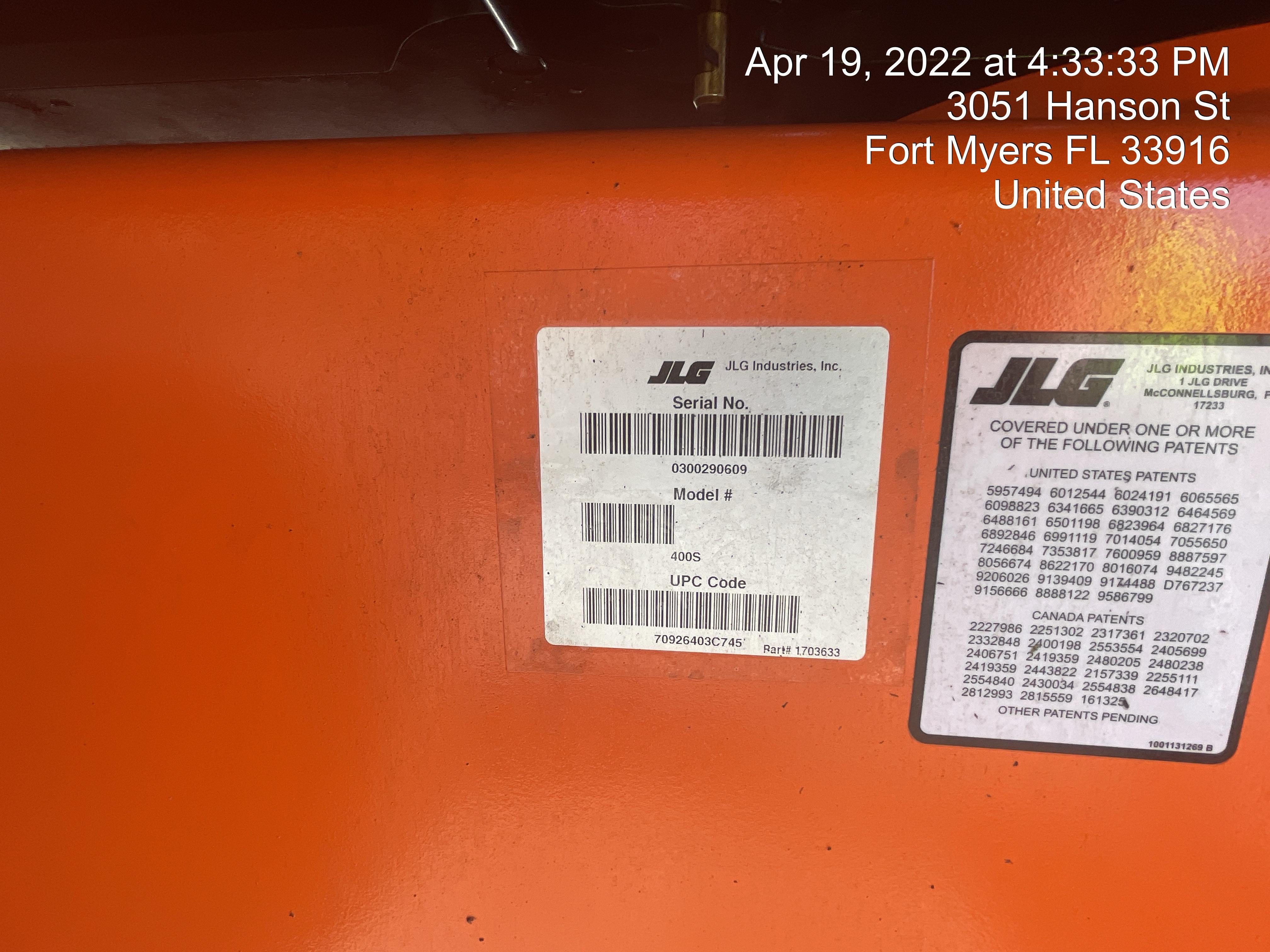 2022 JLG 400S