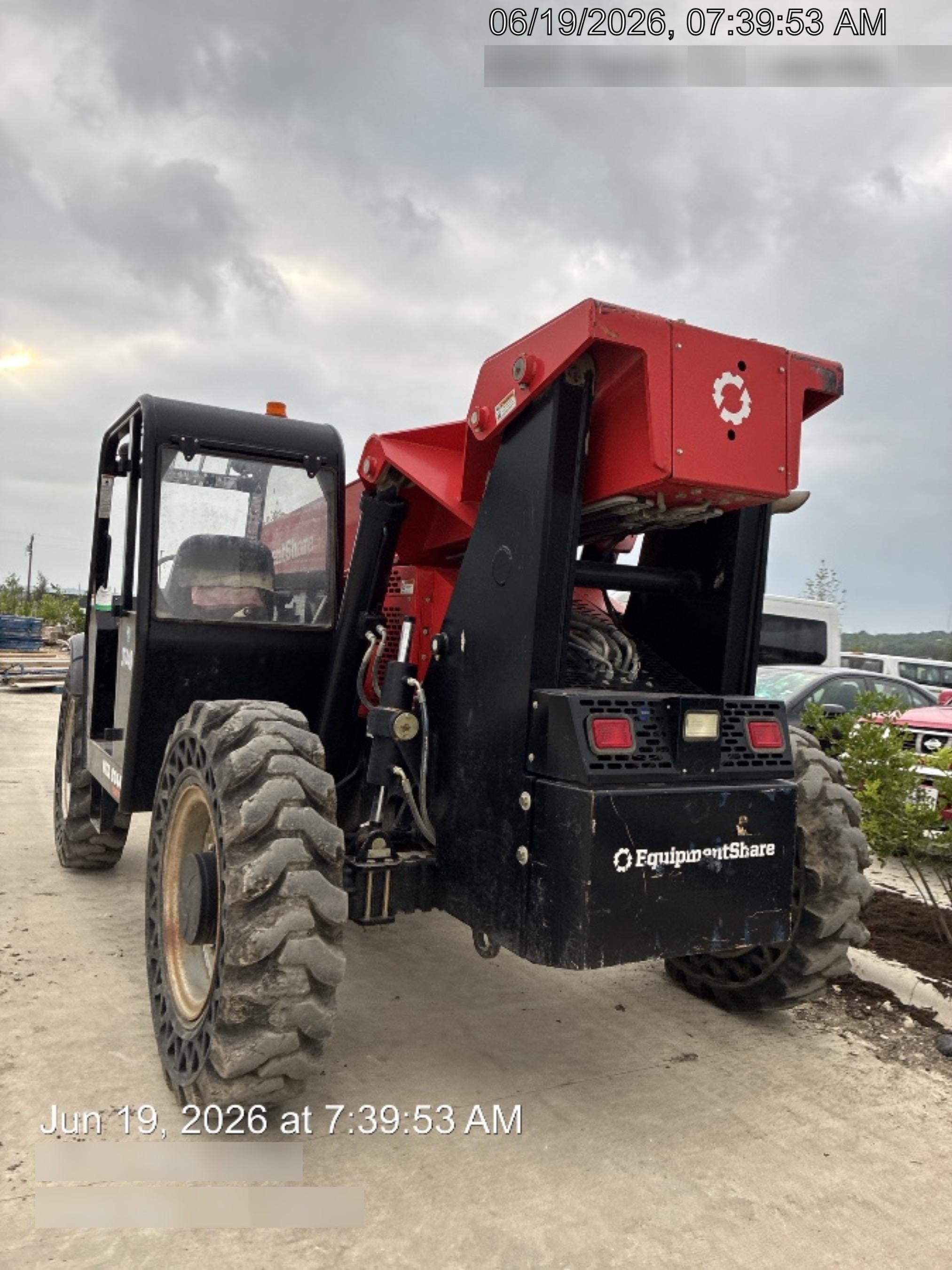 2019 Manitou MTA8044 74hp T4F, Open ROPS, Cab and Boom LED work lights, Auxiliary Hydraulics, Solid Tires, Amber strobe, Lift Hook 66" Carriage, 60" Forks
