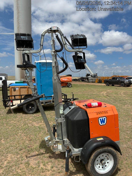 2024 Wanco WLTT-4MM4K Diesel, Deep Sea Controller, Shore Power Plug, Auto Start, (4) 350W LED Floodlights, 4kW Generator, 60 Gal Fuel Tank, 2" Ball, T3