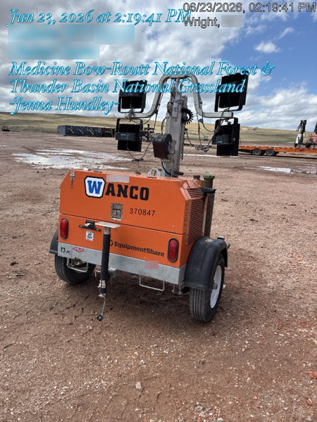 2023 Wanco WLTT-4MM4K Diesel, Deep Sea Controller, Shore Power Plug, Auto Start, (4) 350W LED Floodlights, 4kW Generator, 60 Gal Fuel Tank, 2" Ball, T3