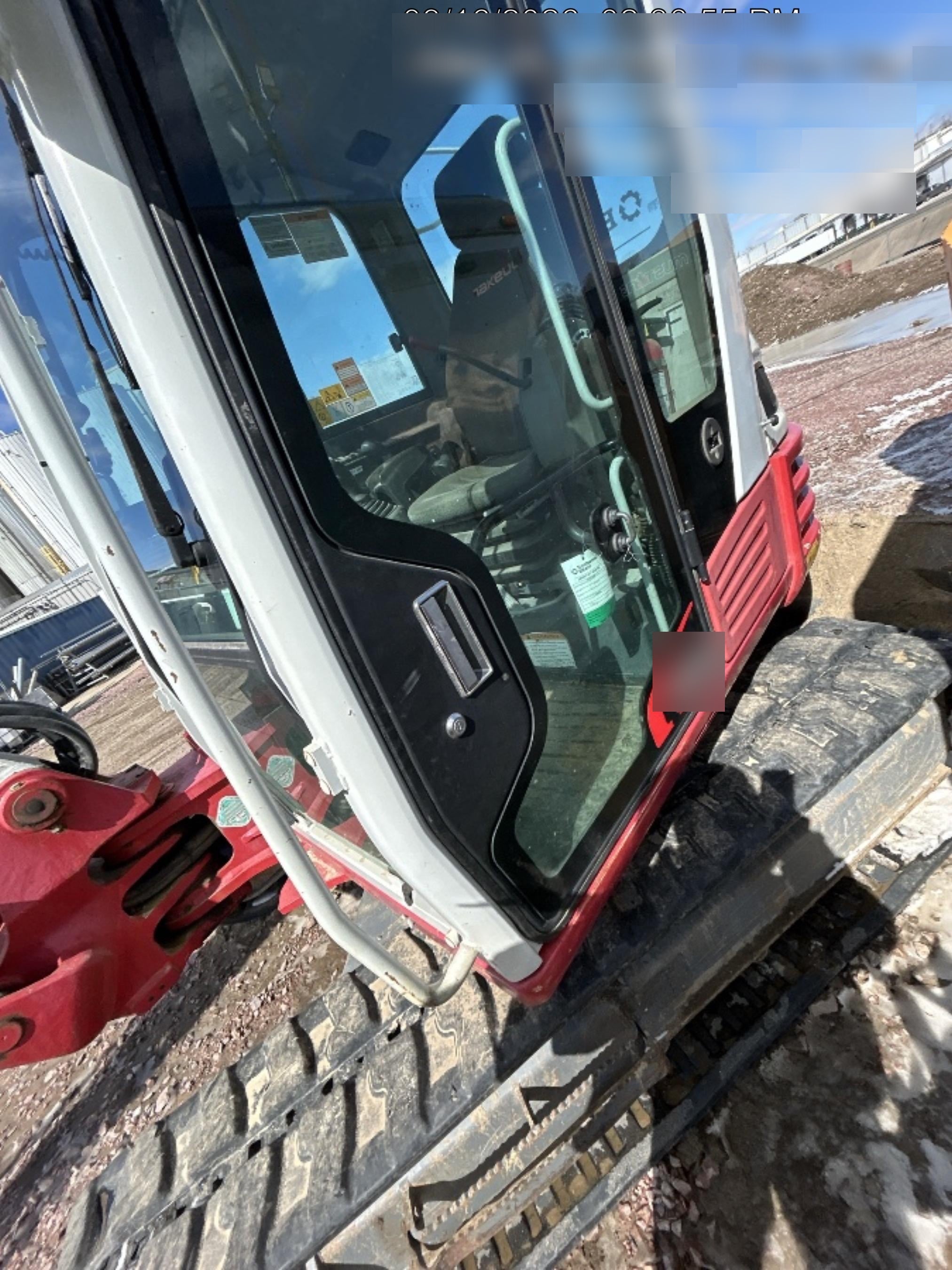2019 Takeuchi TB290 Cab/Heat/AC Rubber tracks, Dozer blade, Travel alarm, Auxiliary hydraulics Manual QC, Hydraulic thumb, 18", 24", and 36" Buckets