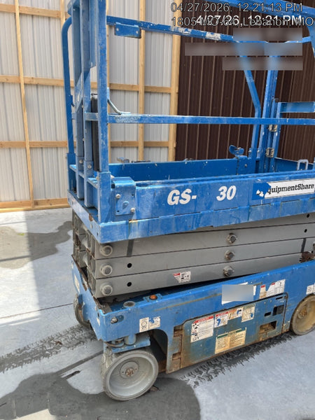 2020 Genie GS-1930 Solid Non Marking Tires, Beacon, Folding rails with half height swing gate