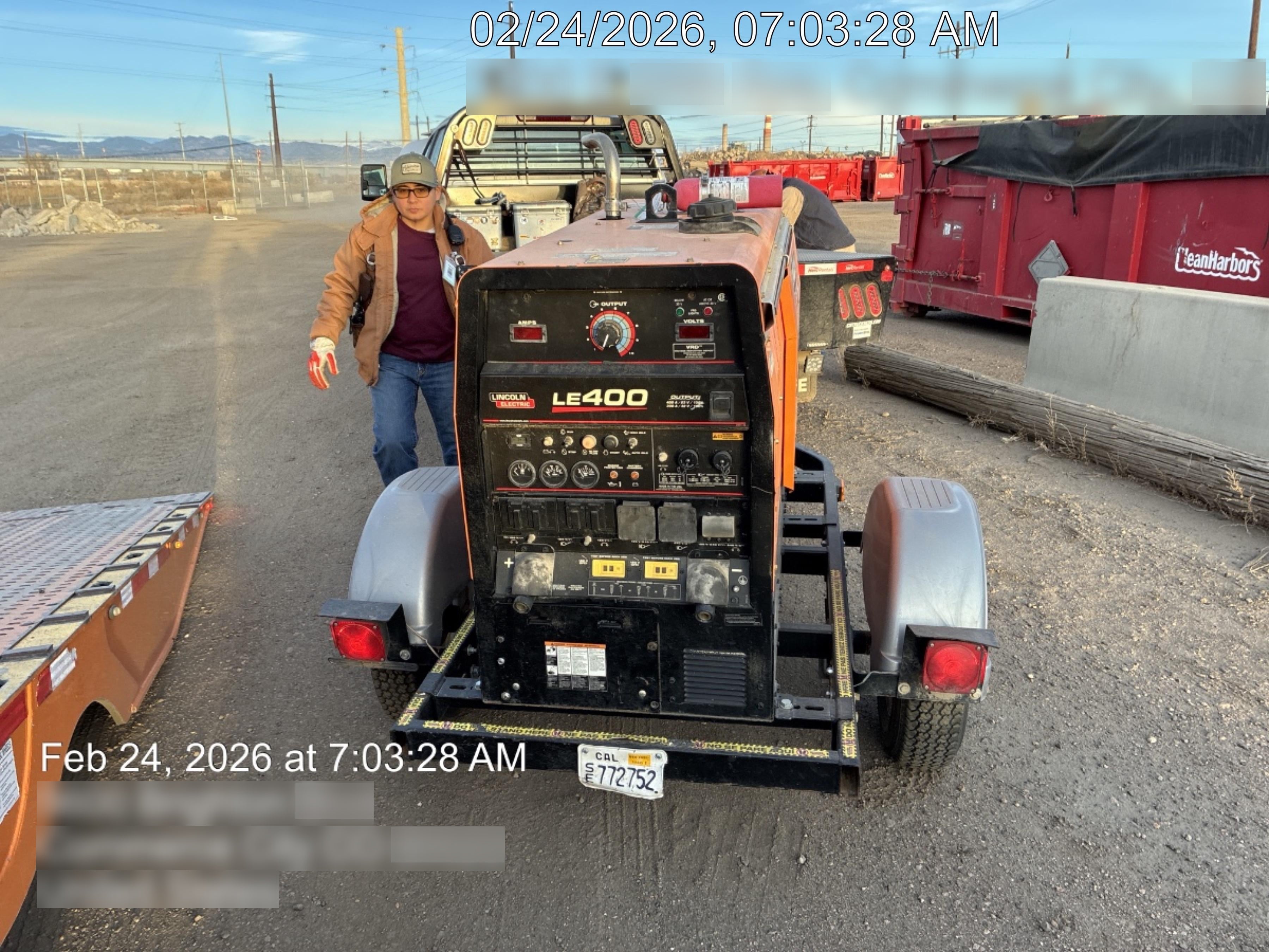 2022 Lincoln Electric LE400 Kubota V1505, Trlr, Cable Rack, Light Kit, ES Decals, T3