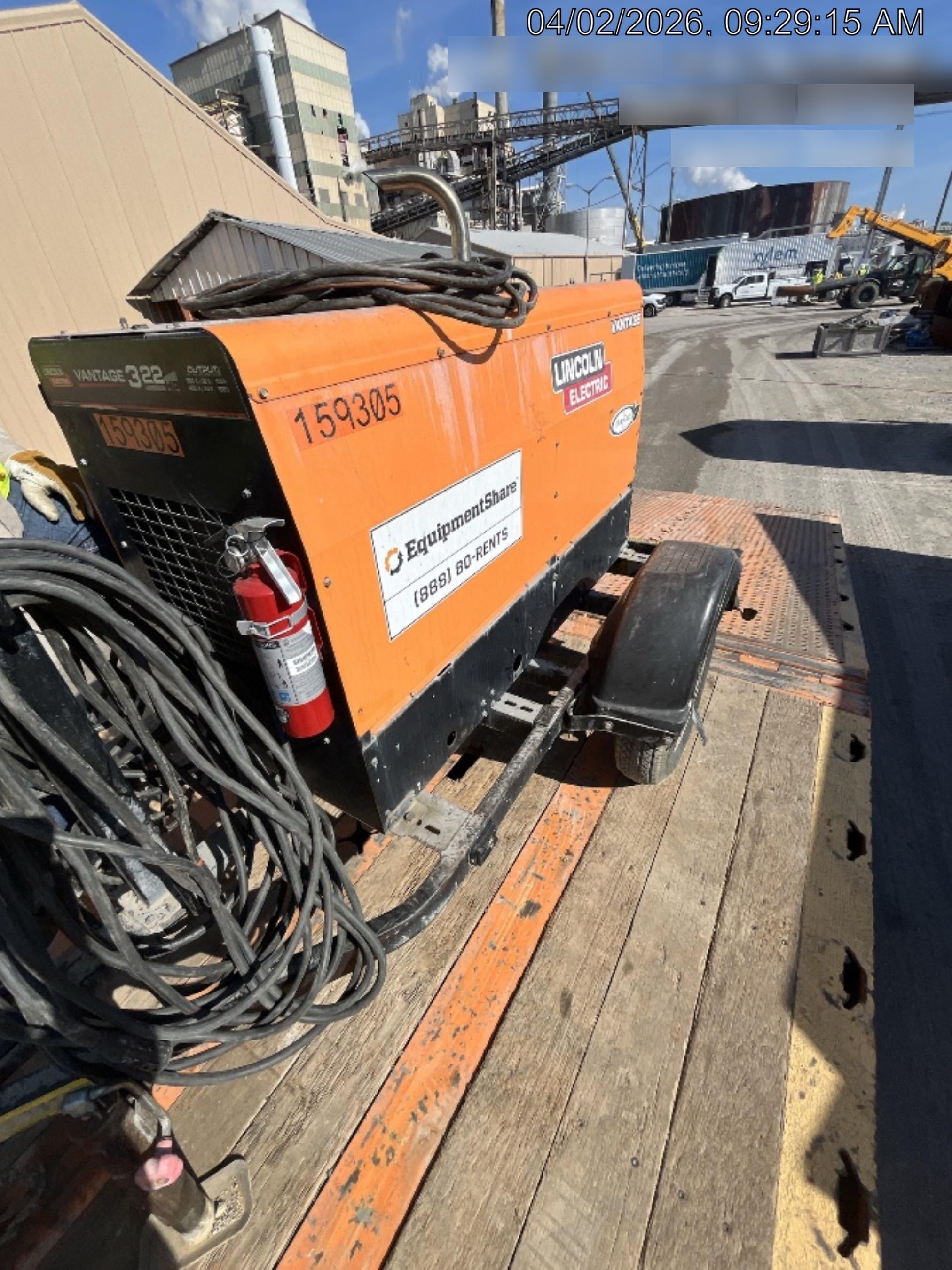 2021 Lincoln Electric Vantage 322 Vantage 322 Ready Pak 3 w/ Decals, ORANGE (includes trailer, cable rack, fender light kit) NO Telematics