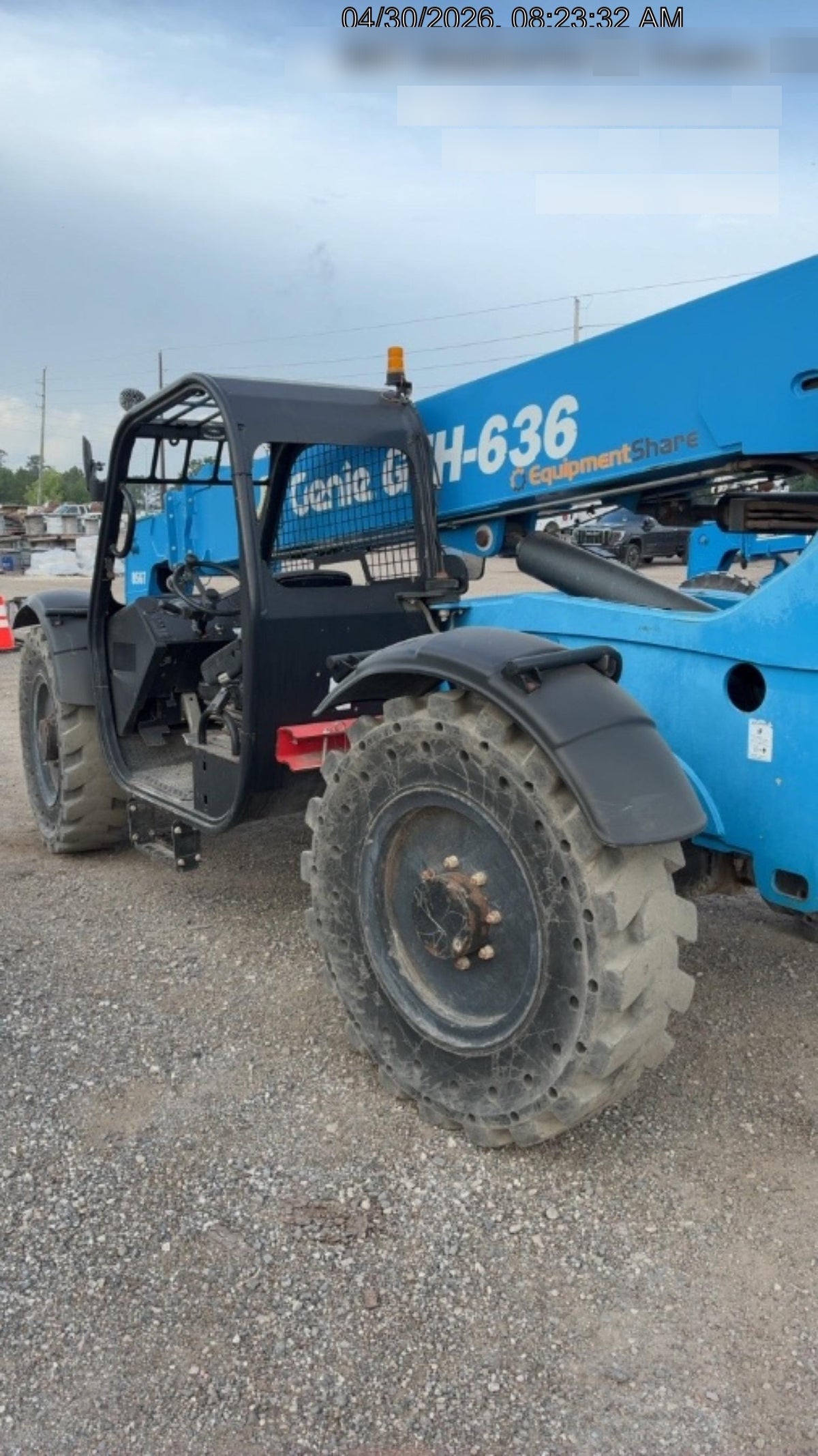2018 Genie GTH-636 Genie GTH-636 w/Open ROPS, Solid Tires, Work Light/Beacon, 48" Carriage and Forks