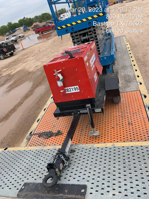 2022 Shindaiwa DGW400MDL Kubota D902 Engine, 23 HP, Dual Op Welder, Wire, Arc, Droop Stick, Tig, and CC Stick Functionality, Simulphase, 3 Phase and 1 Phase Gen Output, Single Axle NB Trlr, Slr Trckl Chrg 12V 12W, Fire Ext