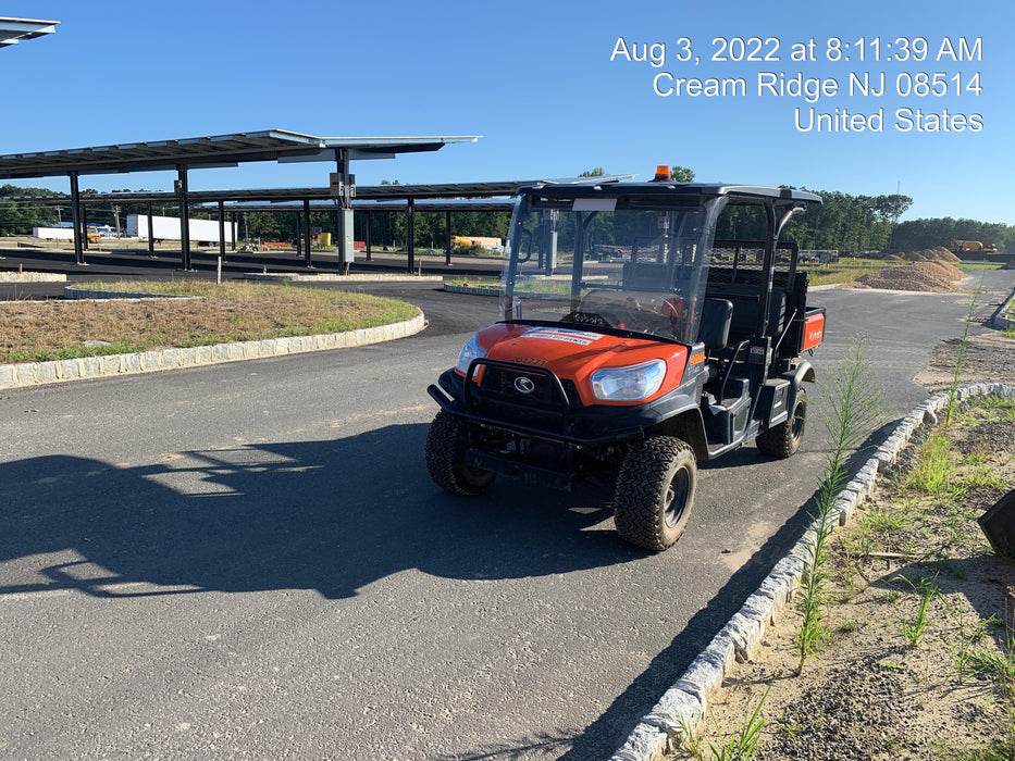 2022 Kubota RTV-X1140W-H Plastic Canopy, Windshield Acrylic Clear, LED Strobe Light, Wire Harness Kit, Back up Alarm