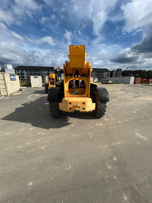 2019 JCB 510-56 Open ROPS, 74 HP, Solid Tires, Worklights, Beacon, Aux Hydraulics, Lifting Eye w/72" Carriage/60" Forks