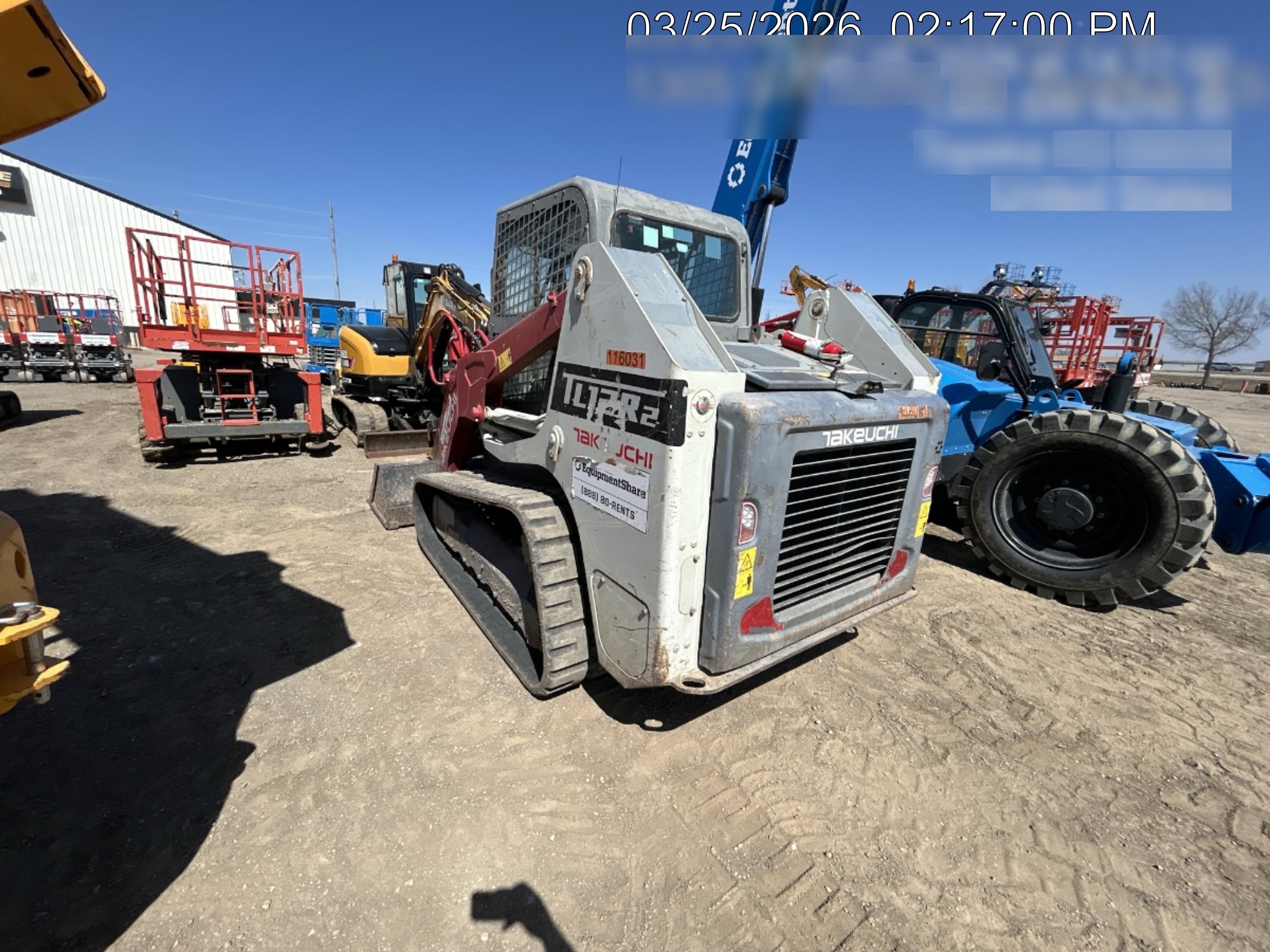 2020 Takeuchi TL12R2-CRR Cab/Heat/Air, Hydraulic QC, Ride Control