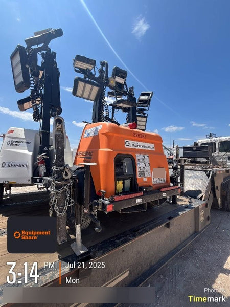 2023 Generac MLT2 Diesel, Flex Switch 120V Input, Powerzone Controller, (4) 320W LED Lights, 4kW Generator, 39.9 Gal Fuel Tank, 2" Ball, T3