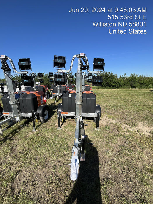 2024 Wanco WLTT-4MM4K Diesel, Deep Sea Controller, Shore Power Plug, Auto Start, (4) 350W LED Floodlights, 4kW Generator, 60 Gal Fuel Tank, 2" Ball, T3