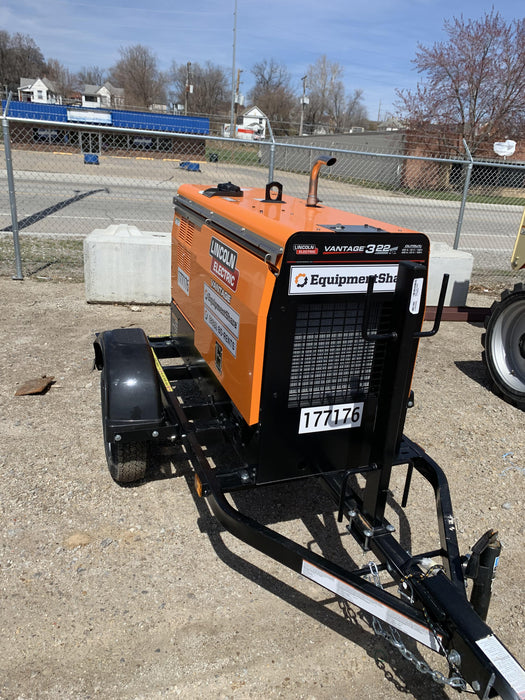 2021 Lincoln Electric Vantage 322 Vantage 322 Ready Pak 3 w/ Decals, ORANGE (includes trailer, cable rack, fender light kit) NO Telematics