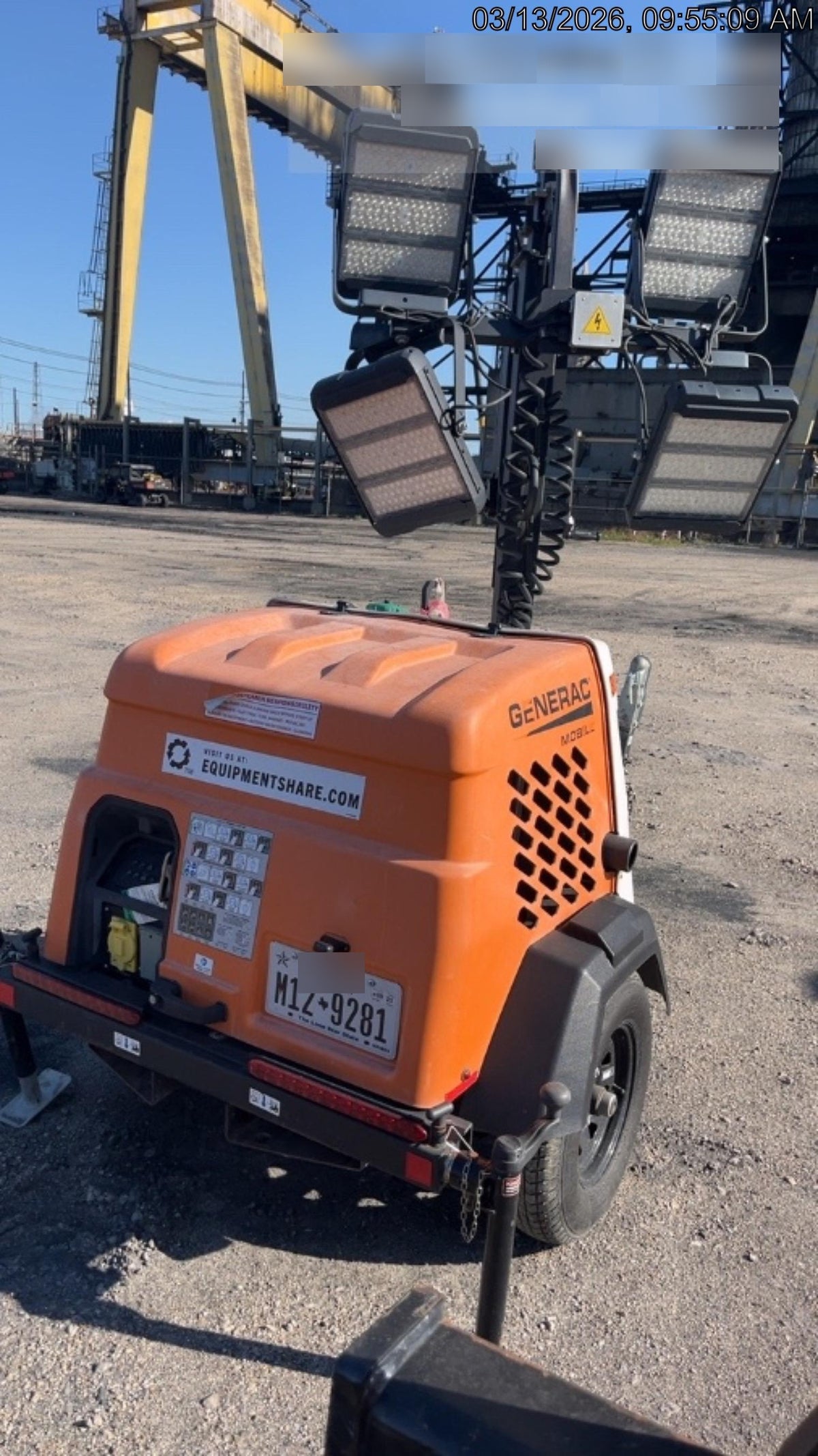 2023 Generac MLT2 Diesel, Flex Switch 120V Input, Powerzone Controller, 
(4) 320W LED Lights, 4kW Generator, 39.9 Gal Fuel Tank, 2" Ball, T3