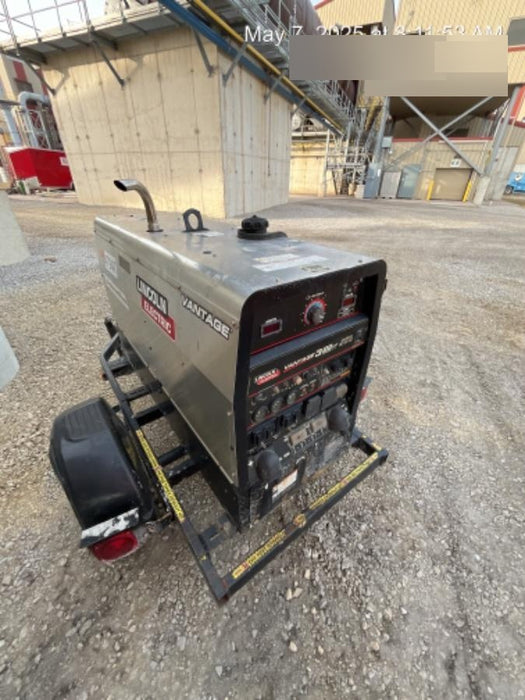 2019 Lincoln Electric Vantage 322 Ready-Pak 3, Two Wheel Trailer, Fender and Light Kit, Cable Rack