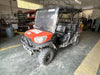 2022 Kubota RTV-X1140W-H Plastic Canopy, Windshield Acrylic Clear, LED Strobe Light, Wire Harness Kit, Back up Alarm