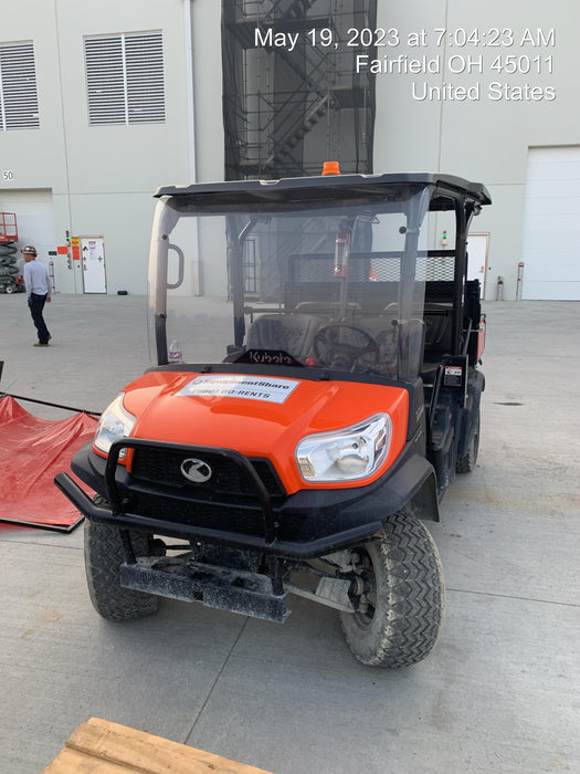 2022 Kubota RTV-X1140W-H Plastic Canopy, Windshield Acrylic Clear, LED Strobe Light, Wire Harness Kit, Back up Alarm