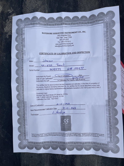 2021 JOHNSON 40-6912