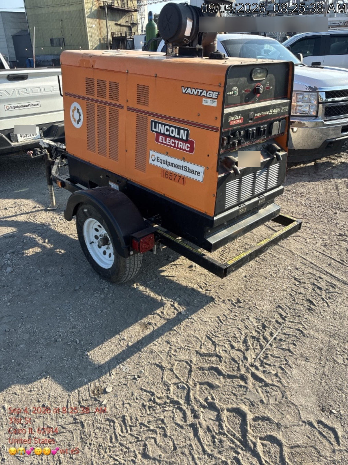 2021 Lincoln Electric Vantage 549X Ready Pak 3, ORANGE (includes trailer, cable rack, fender light kit)
