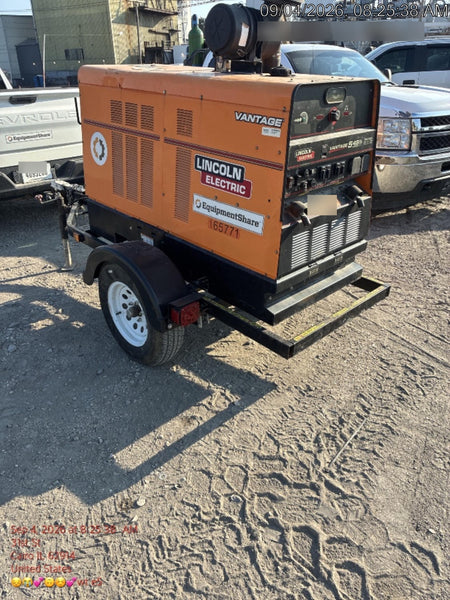 2021 Lincoln Electric Vantage 549X Ready Pak 3, ORANGE (includes trailer, cable rack, fender light kit)
