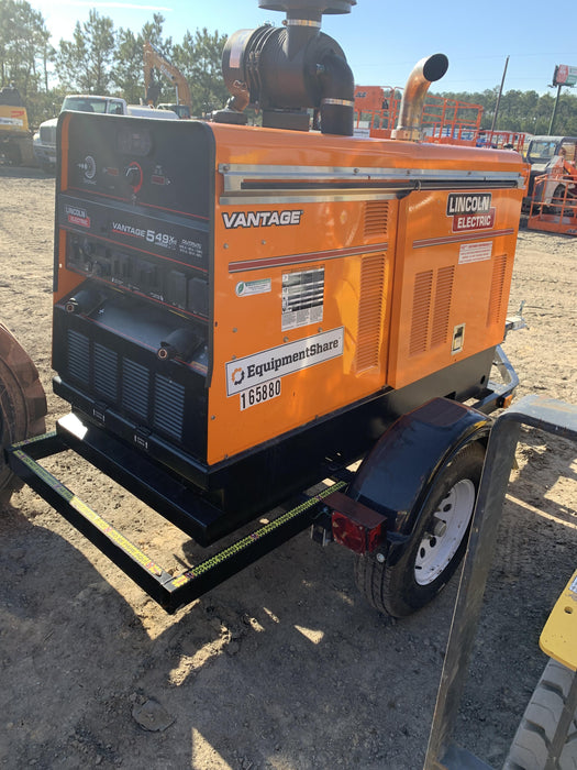 2021 Lincoln Electric Vantage 549X Ready Pak 3, ORANGE (includes trailer, cable rack, fender light kit)