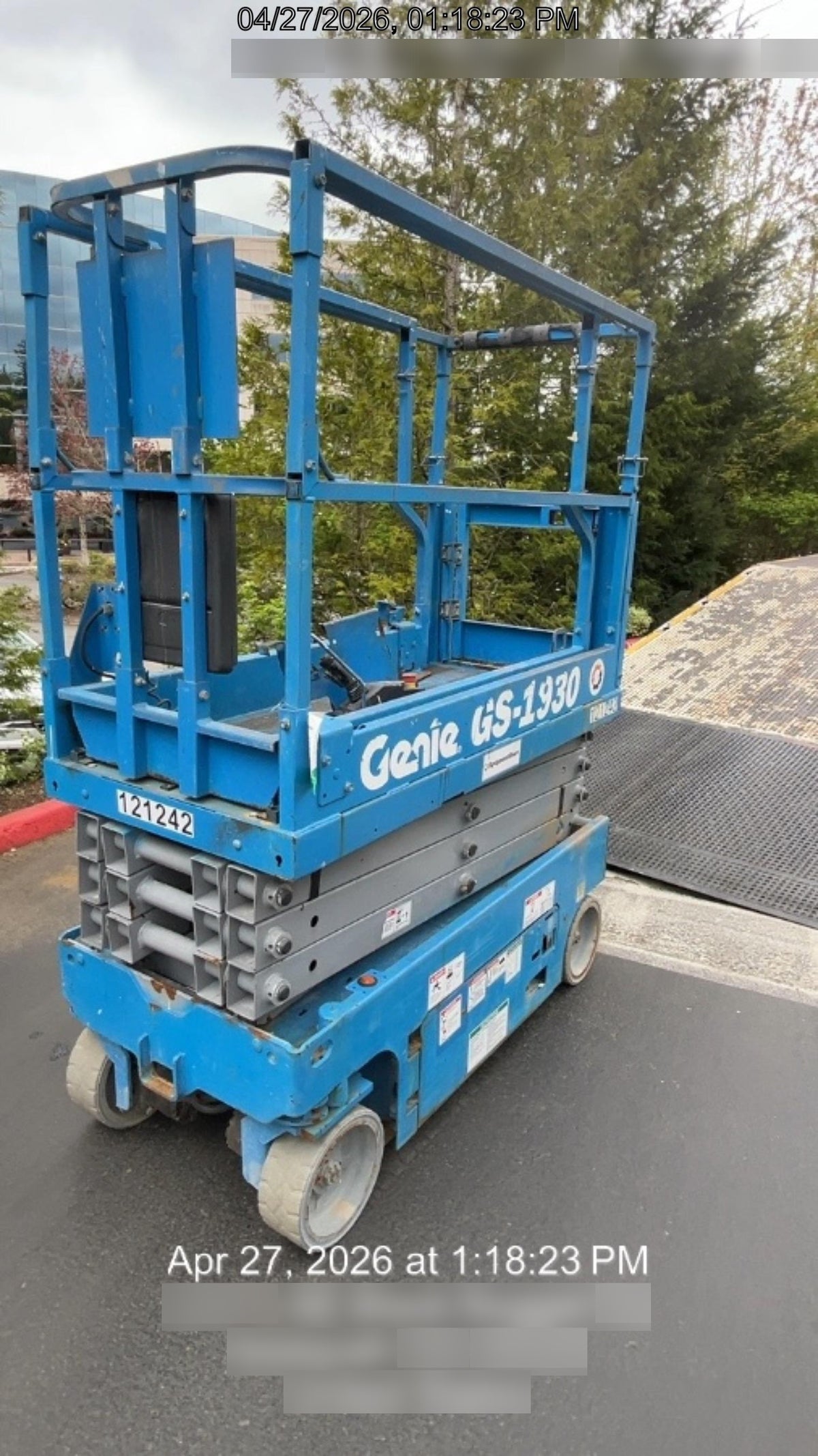 2020 Genie GS-1930 Solid Non Marking Tires, Beacon, Folding rails with half height swing gate, Telematics