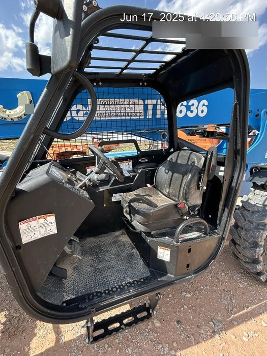 2018 Genie GTH-636 Genie GTH-636 w/Open ROPS, Work Lights, Solid Tires, RH Cab Mesh, Beacon, 48" Carriage and Forks