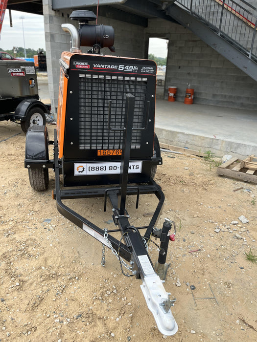 2021 Lincoln Electric Vantage 549X Ready Pak 3, ORANGE (includes trailer, cable rack, fender light kit)