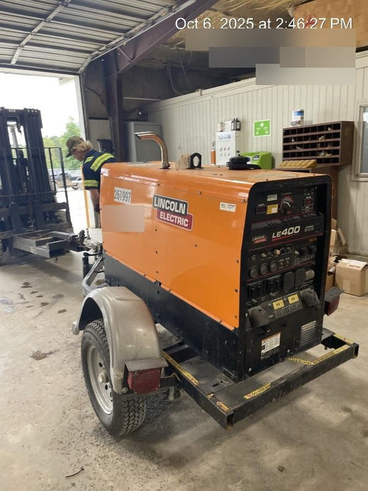 2022 Lincoln Electric LE400 Kubota V1505, Trlr, Cable Rack, Light Kit, ES Decals, T3