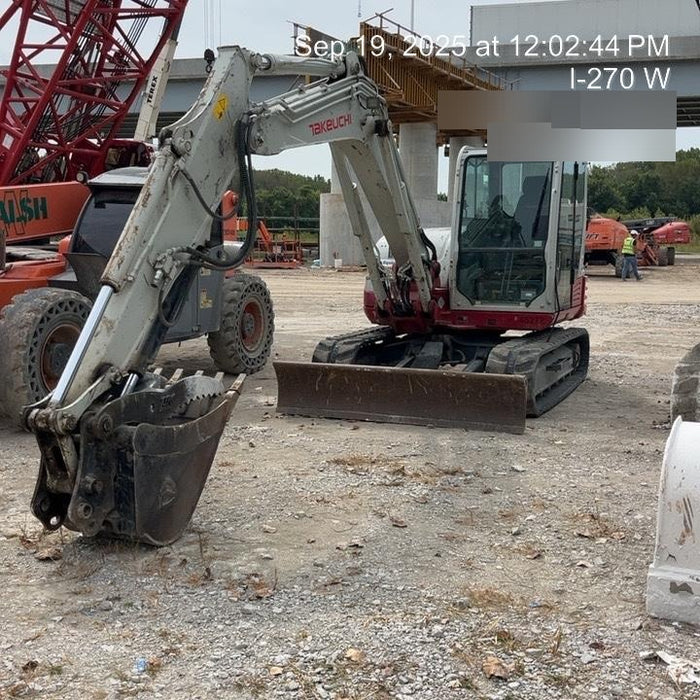 2019 Takeuchi TB290 Cab/Heat/AC Rubber tracks, Dozer blade, Travel alarm, Auxiliary hydraulics w/Manual QC, Hydraulic thumb, 18", 24", and 36" Buckets