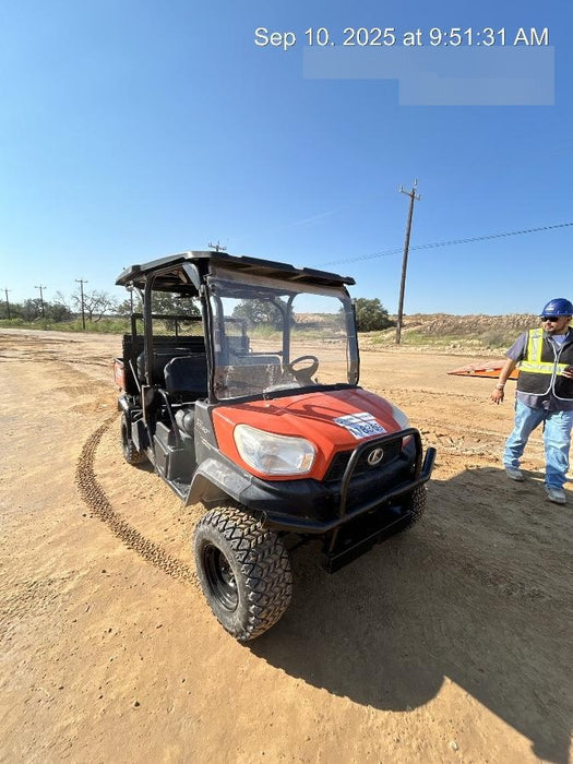 Kubota RTV-X1140W-H Canopy, 4-Seater, Diesel, Windshield Acrylic Clear, LED Strobe, Backup Alarm