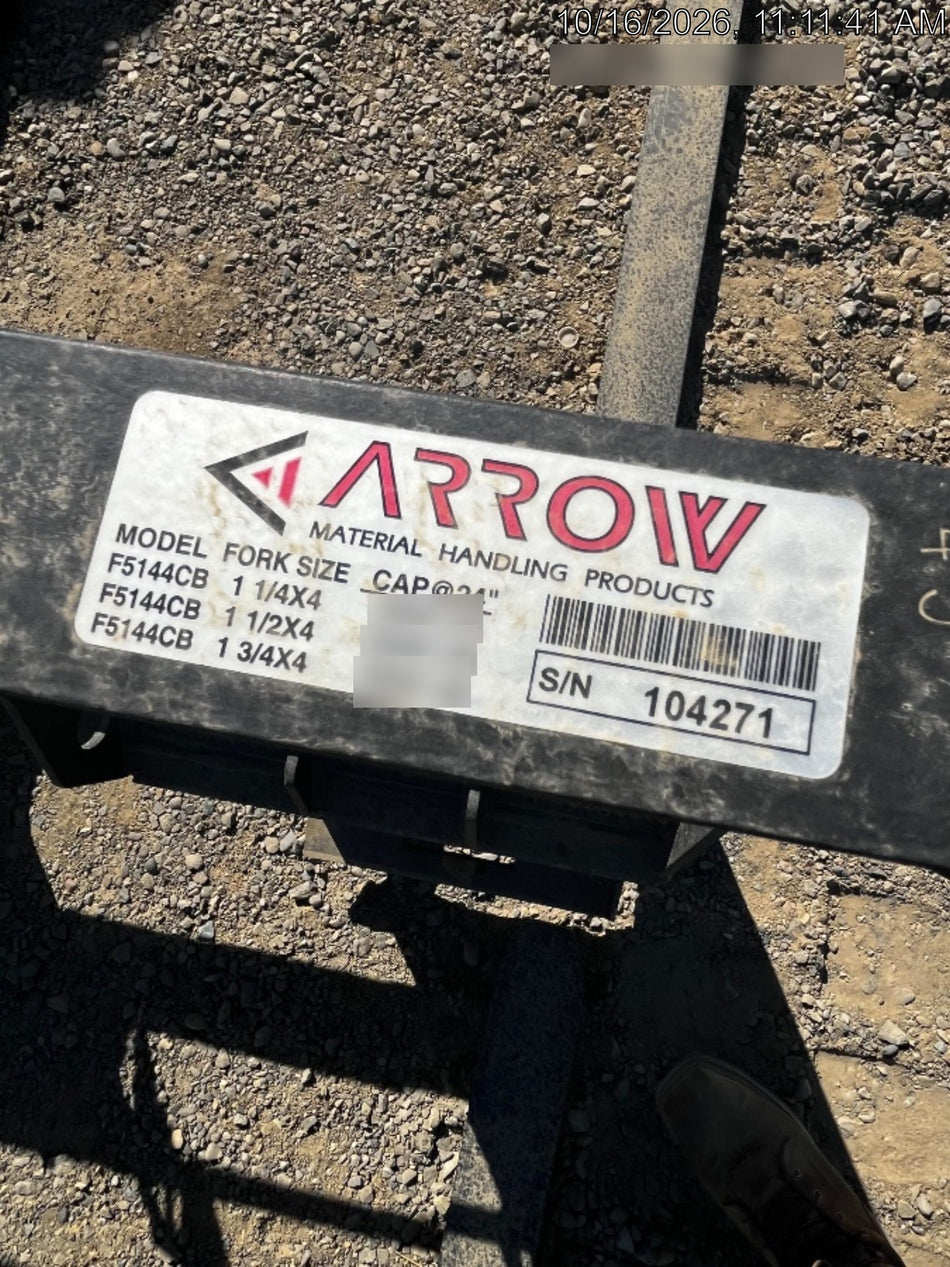 2026 ARROW MATERIAL HANDLING 72" Pallet Forks - Arrow