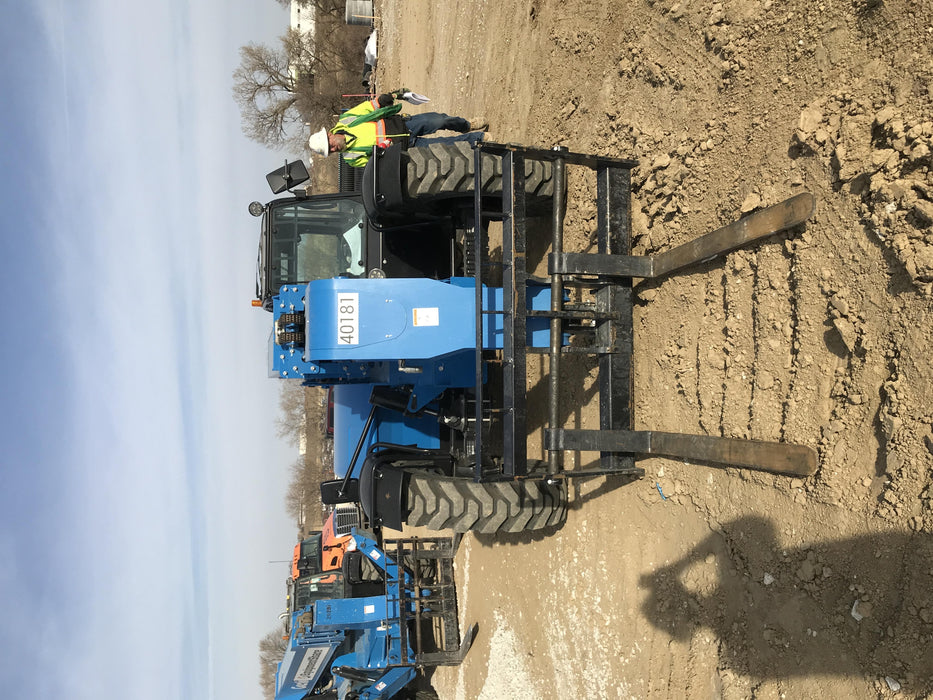 2019 Genie GTH-844 Cab/Heat/AC, Solid RT Tires, LED Work Lights, Beacon 60" QA Carriage, 48" Forks
