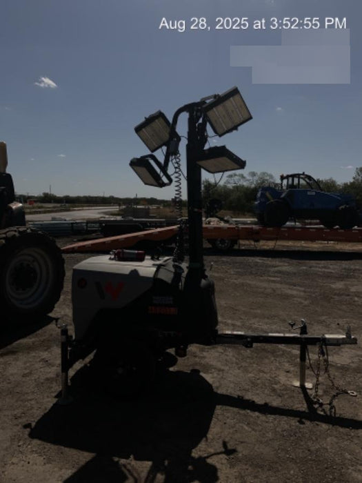 2022 Allmand NLV3GR (4) LED Light Fixture 350W, 23' Vertical Mast, 3kW Prime, Towable, Deep Sea L401, Leveling Jacks, Yanmar T4F 5.8hp