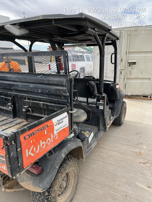 2022 Kubota RTV-X1140W-H Plastic Canopy, Windshield Acrylic Clear, LED Strobe Light, Wire Harness Kit, Back up Alarm