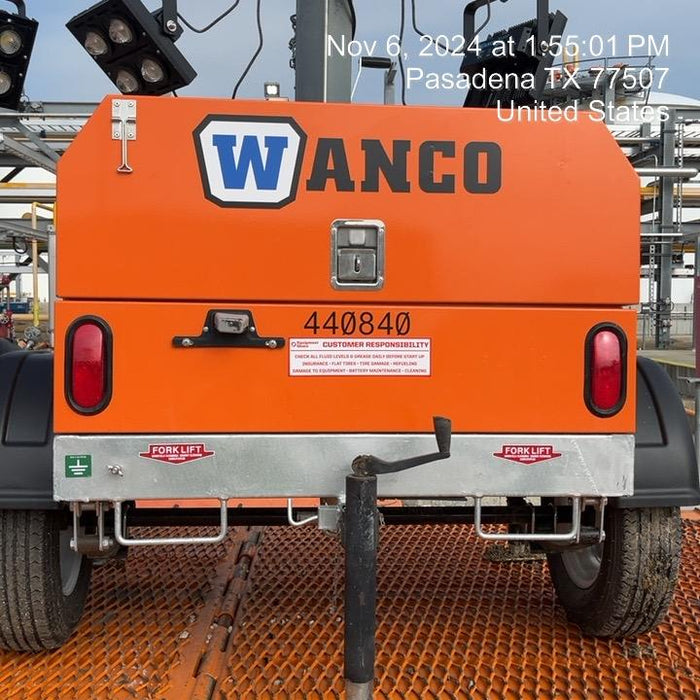 2024 Wanco WLTT-4MM4K Diesel, Deep Sea Controller, Shore Power Plug, Auto Start, (4) 350W LED Floodlights, 4kW Generator, 60 Gal Fuel Tank, 2" Ball, T3